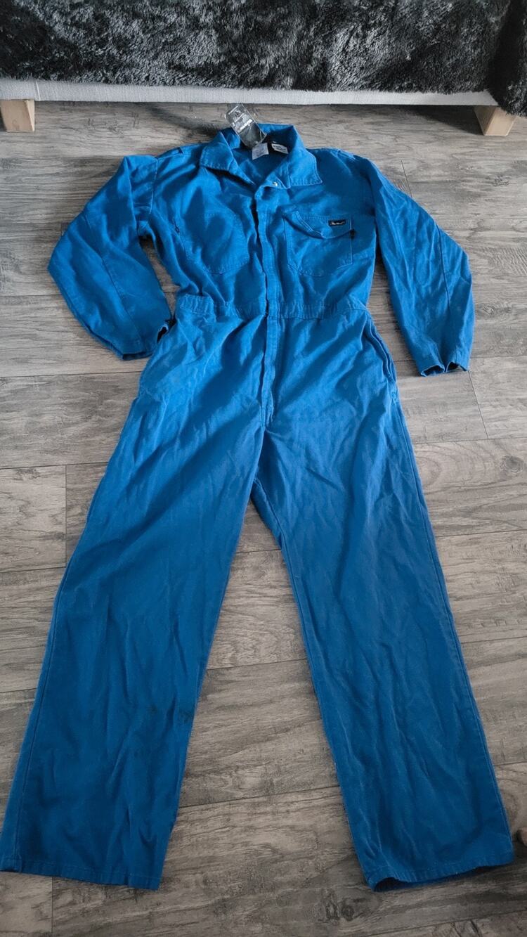Workrite FR Coveralls 46 OR Westex UltraSoft Flame Resistant Blue NWT 1317RB